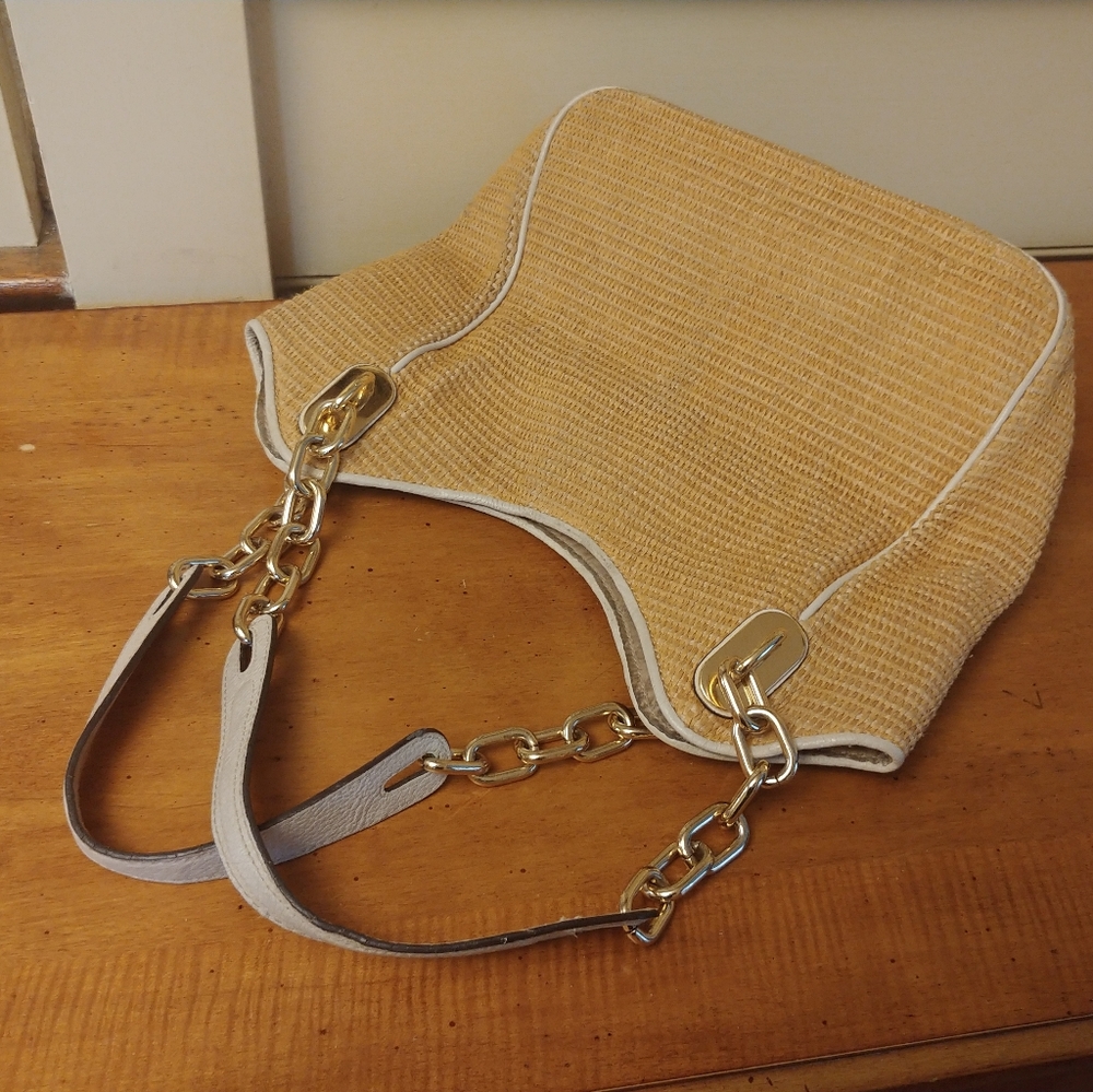 GUC Michael Kors straw hangbag
